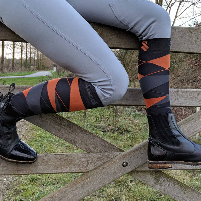 Seducci Equestrian Riding Underwear - Argyle Ag+ Orange