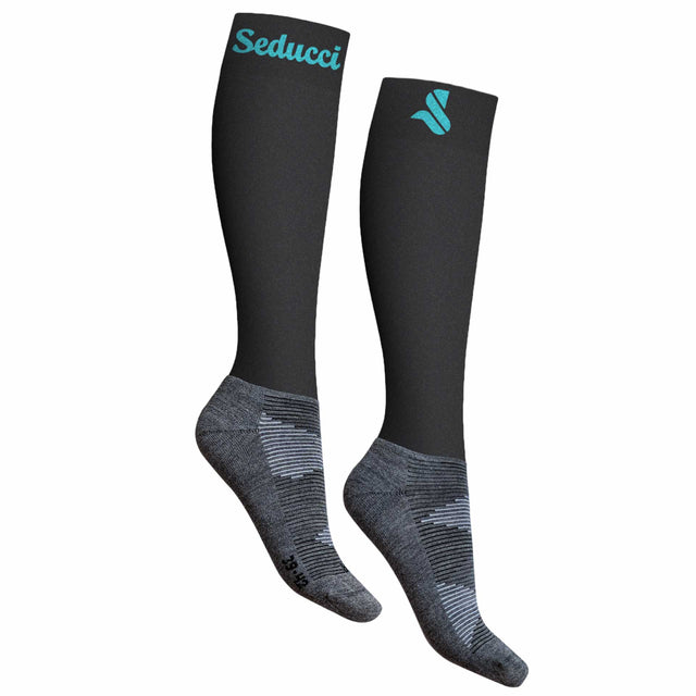 Seducci Equestrian Riding Underwear - Pro Wool Iron Turquoise