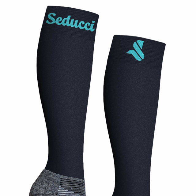 Seducci Equestrian Riding Underwear - Pro Wool Navy Turquoise